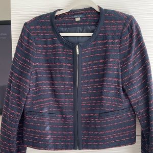 Tommy Hilfiger tweed navy and red blazer
